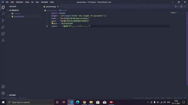 Random password generator using a simple python code #python #pythonprogramming #ramdom #password смотреть онлайн