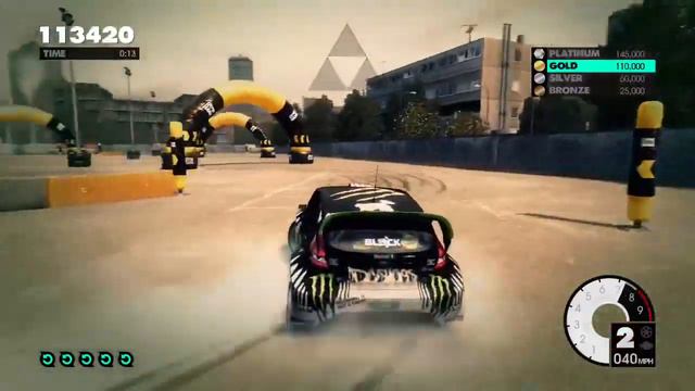 Dirt 3 - Gymkhana Academy Drift Tutorial Platinum Medal Gameplay смотреть онлайн