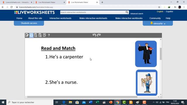 Interactive Matching exercises / تمارين صل بخط التفاعلية смотреть онлайн