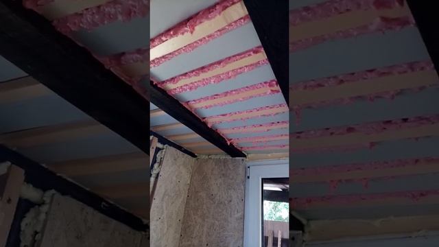Утепление кровельного профлиста с помощью монтажной пены. смотреть онлайн