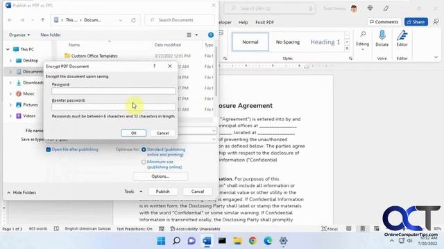 How to Create a Password Protected PDF Document in Microsoft Word or Other Office Apps смотреть онлайн