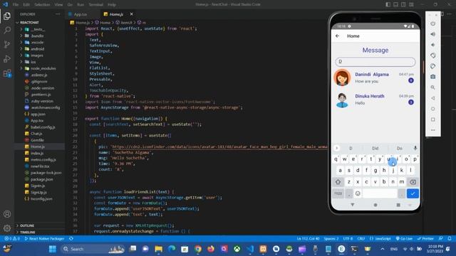 React Native : D Suchetha Rusiru Algama - Video Number 3 смотреть онлайн