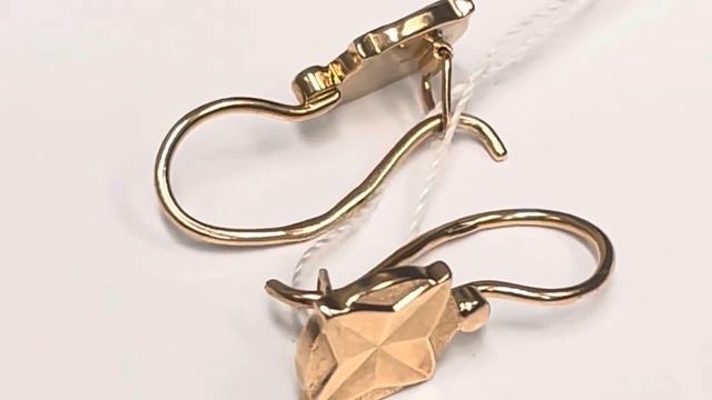 #серьги золотые 583 | # 6582 | вес 3,52 грамм смотреть онлайн