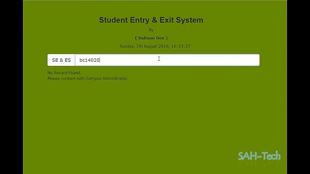 Student Entry And Exit System in PHP | Azeem Ali смотреть онлайн