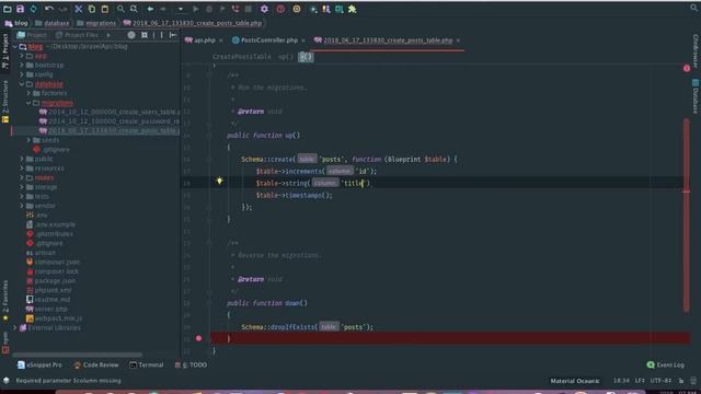 Laravel 5.6 Api with post man collection & test case lesson 3 migration and model смотреть онлайн