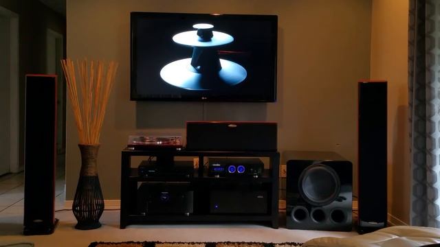 Polk lsim 705 speaker's, Marantz av7701 and OPPO b смотреть онлайн