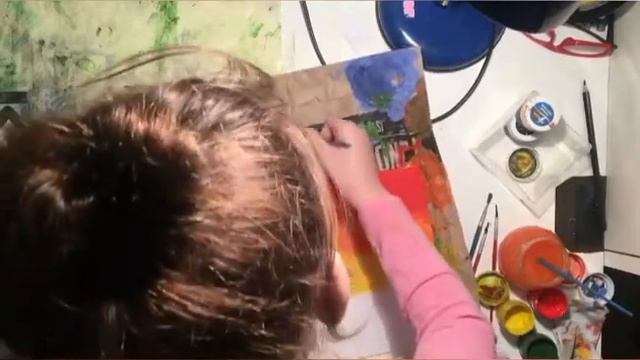 Закат в пустыне видео с сестрой 🌅|Art for everyone 🎨 смотреть онлайн