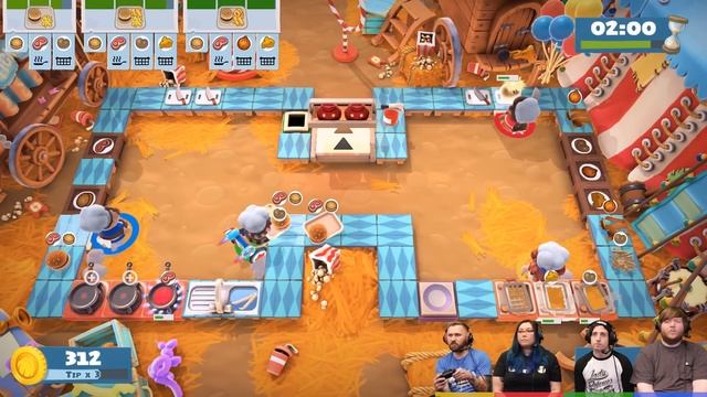 Overcooked 2: Carnival of Chaos - #1 - CIRCUS FOOD FUN!! (4-Player Gameplay) смотреть онлайн