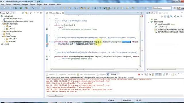 Servlets and JSPs A Hello World Servlet Java Web Programming Part 3 смотреть онлайн