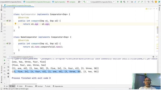 Java Interface Comparable Vs Comparator | compare Vs compareTo смотреть онлайн