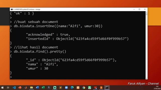 Belajar Database NoSQL with MongoDB - 04 - CREATE DOCUMENT смотреть онлайн