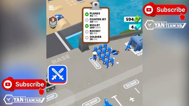 Aircraft Battle - Gameplay Walkthrough Part 2 Tutorial Army commander (Android,iOS) смотреть онлайн