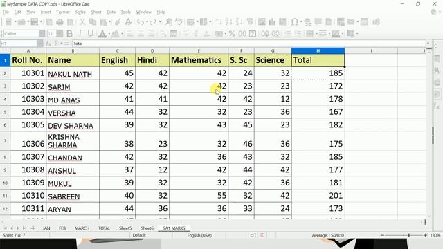 COMPARE & MERGE WORKSHEET in LIbreOffice Calc смотреть онлайн