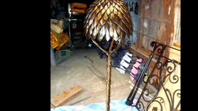 Ковка в РУСТИКАЛЬНОМ стиле, необычный торшер из металла, оригинальный дизайн, купить Днепропетровск смотреть онлайн