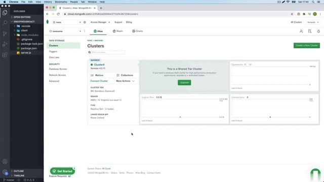 Creating a Cluster in MongoDB | MERN Stack Tutorial #82 смотреть онлайн