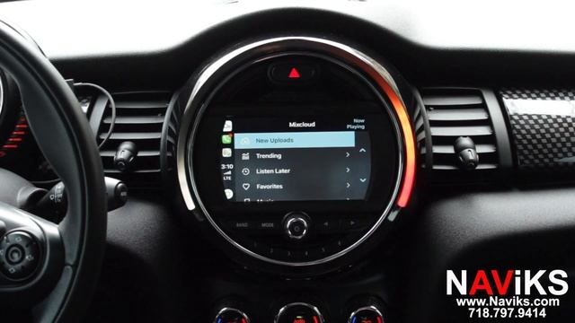 Fits 2016 Mini Cooper (F55) NAViKS Apple CarPlay + Android Auto (Wired & Wireless) + USB Media смотреть онлайн