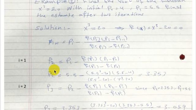 Numerical Analysis : Secant Method & Fixed point iteration смотреть онлайн