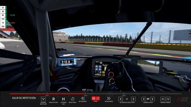 Assetto Corsa Competizione Ferrari 296 GT3 Spa 17:222 смотреть онлайн
