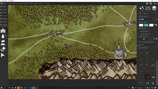 Wonderdraft: Tvorba Regionu