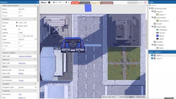 3D Race Game in Construct 3
