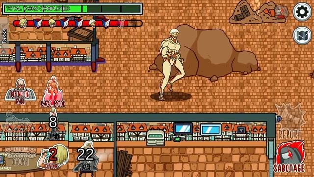 ATTACK ON TITAN Mod in Among Us... смотреть онлайн