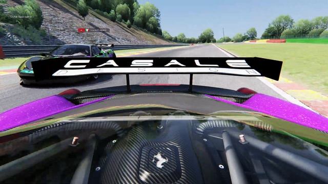 Assetto Corsa - Spa first lap battle - Ferrari 458 GT2 - version 2 смотреть онлайн