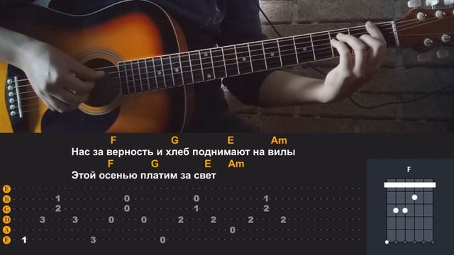 ДДТ - Осенняя | разбор на гитаре | аккорды и бой смотреть онлайн