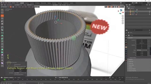 Realistic Supplement Bottle Making in Blender 2.92 II Blender 2.92 Basic Tutorials II смотреть онлайн