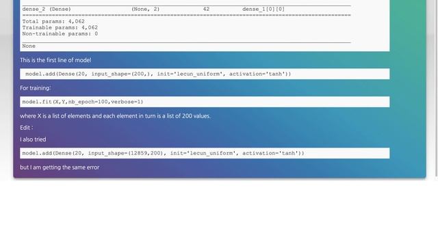 Keras error : Expected to see 1 array смотреть онлайн