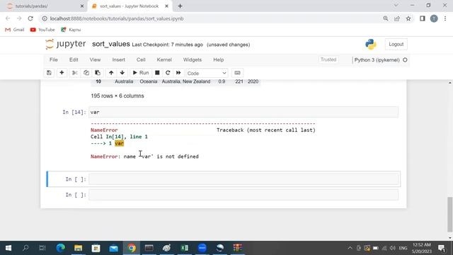 PYTHON PANDAS TUTORIAL #10 - SORT_VALUES METHOD IN PANDAS смотреть онлайн