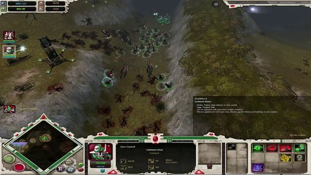 WH40K: DoW: Dark Crusade - Eldar Campaign Playthrough Part 4 (The Green Coast, No Commentary) смотреть онлайн