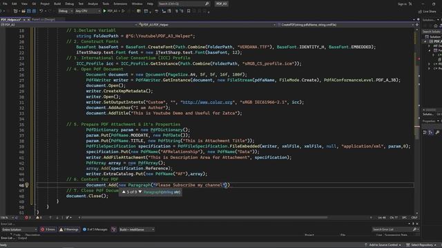 Step by Step How to Create PDF A/3 and Attach XML File for Zatca e-Invoice Using C# смотреть онлайн