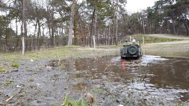 ROCHOBBY 1/6 1941 RC Jeep Willys test drive смотреть онлайн