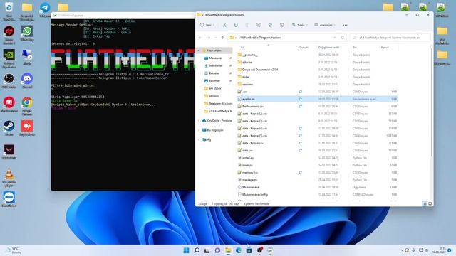 Telegram Üye Çekme Yazılımı Data Birleştirme 2022 PART 1 смотреть онлайн