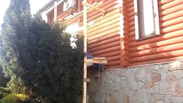 Реставрация Шлифовка сруба.Сухой Лиман.Совиньон,Одесса. смотреть онлайн