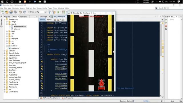 Boomber Car game project using java swing смотреть онлайн
