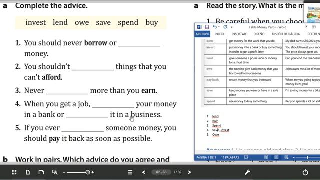 Class at Home 3rd secu 16 06 20 Money Verbs смотреть онлайн