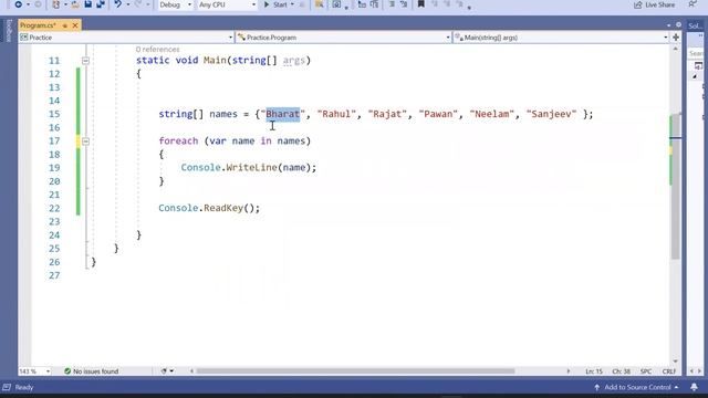 1) For while Foreach Loop , Array , Break and Continue in C# смотреть онлайн
