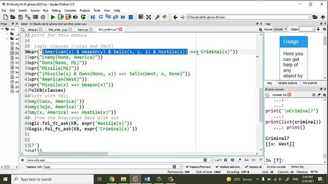 first order logic in python смотреть онлайн