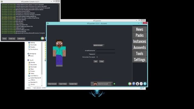 Minecraft ATLauncher Setup Tutorial смотреть онлайн