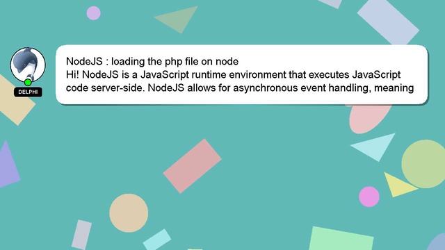 NodeJS : loading the php file on node смотреть онлайн