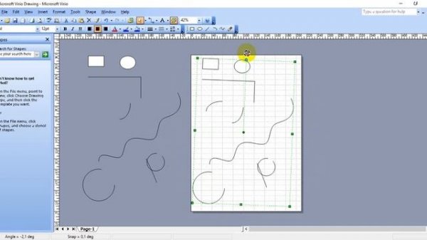Чертежи в Visio