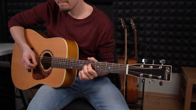 Щупаем канадскую акустическую гитару Norman Protege B18 Cedar. Понравится ли звук? смотреть онлайн