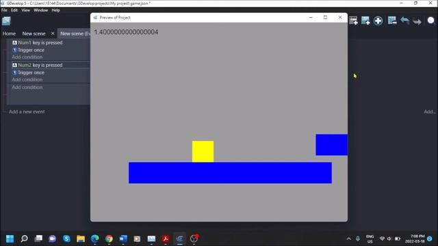 Как ускорять/замедлять скорость в GDevelop? смотреть онлайн