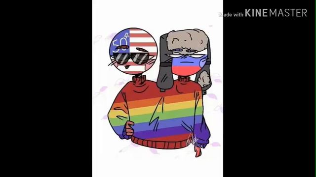 Countryhumans шип Россия и Америка