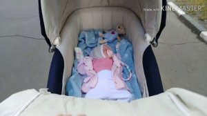 Влог с реборном. Купила коляску? Прогулка в коляске.