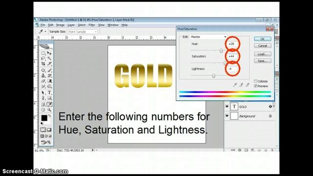 Photoshop CS2 How to Create Gold Color смотреть онлайн