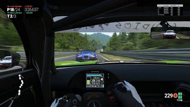 PCARS / COURSE GT3 / 3 TOURS VUE COCKPIT смотреть онлайн