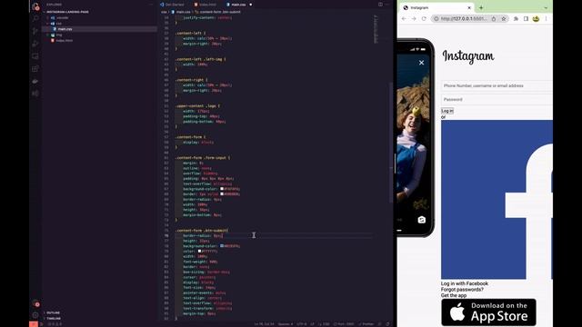 Creating Pixel perfect responsive instagram landing/login page using HTML and CSS ? ? смотреть онлайн