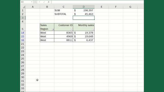 SUBTOTAL vs SUM - Excel смотреть онлайн
